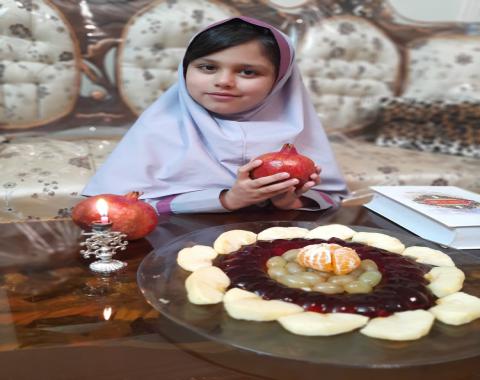 جشنواره  عکس ونقاشی شب یلدا دختران گلمان